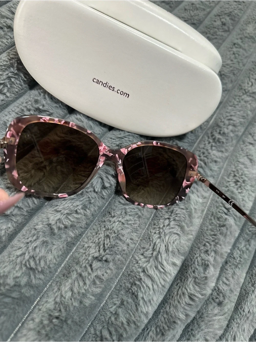 Candie's Pink Tortoise Cat-Eye Sunglasses